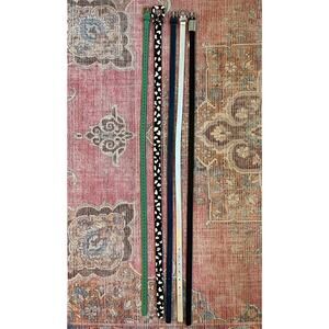 Unbranded Women's 5 Piece Metal Buckle Skinny Belt Multicolor Size M